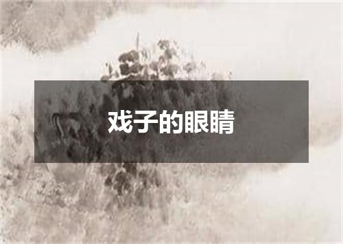 戏子的眼睛