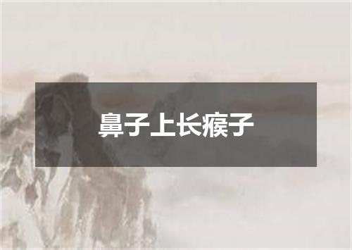 鼻子上长瘊子