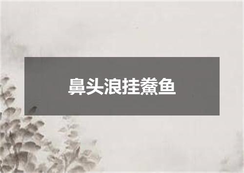 鼻头浪挂鮝鱼