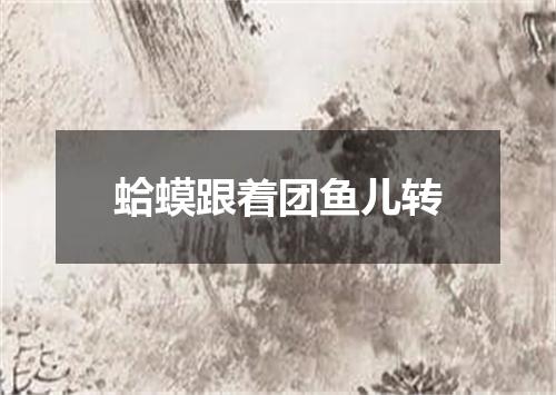 蛤蟆跟着团鱼儿转