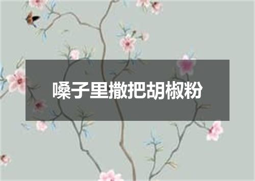 嗓子里撒把胡椒粉