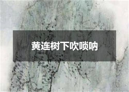 黄连树下吹唢呐