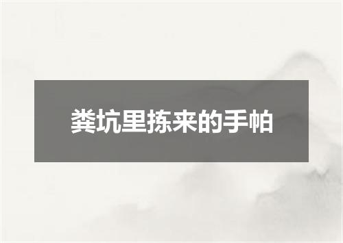粪坑里拣来的手帕