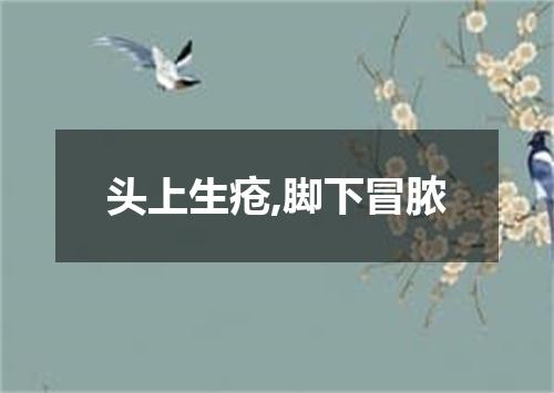 头上生疮,脚下冒脓
