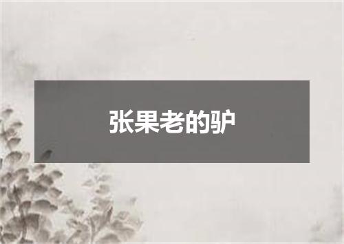 张果老的驴