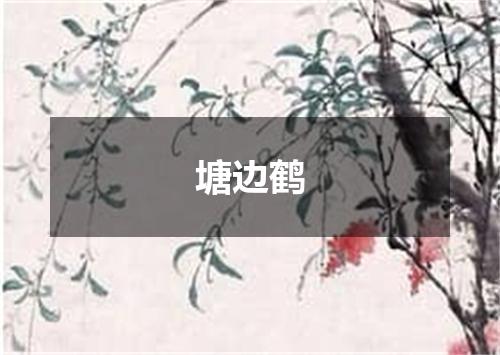 塘边鹤