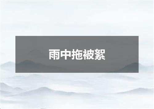 雨中拖被絮