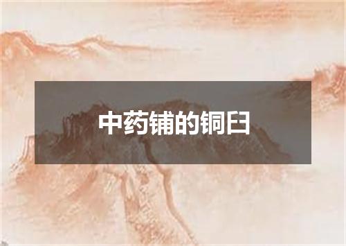 中药铺的铜臼