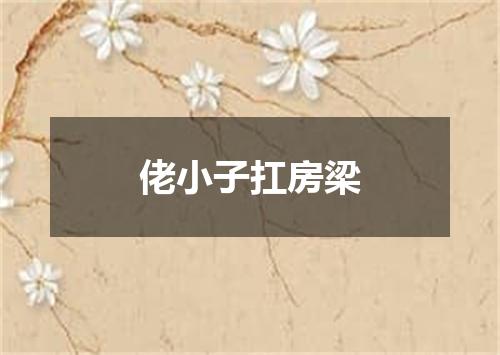 佬小子扛房梁