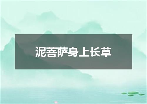 泥菩萨身上长草