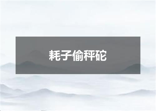 耗子偷秤砣