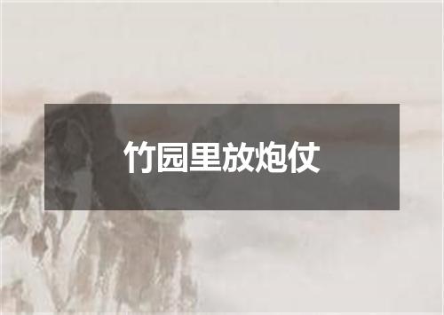竹园里放炮仗
