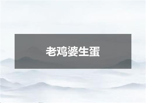 老鸡婆生蛋