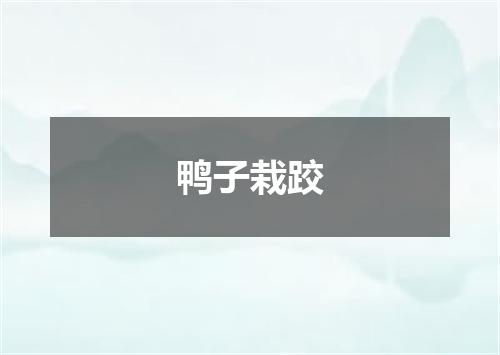 鸭子栽跤
