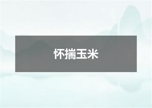 怀揣玉米