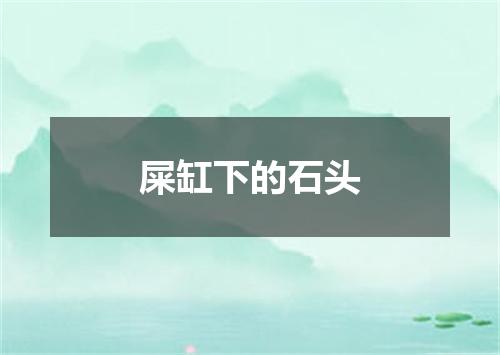 屎缸下的石头