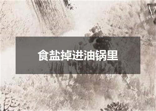 食盐掉进油锅里