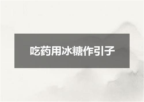 吃药用冰糖作引子
