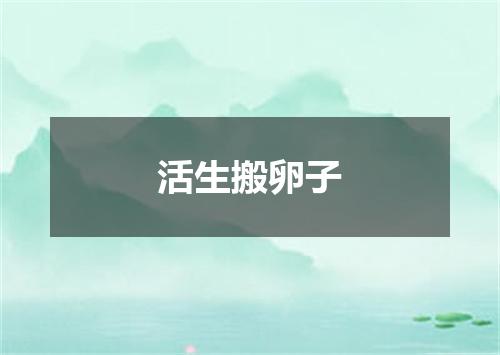 活生搬卵子
