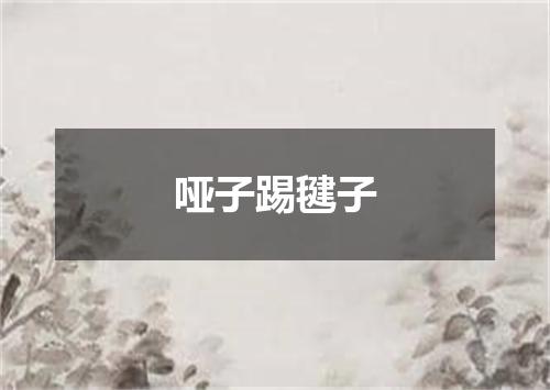 哑子踢毽子