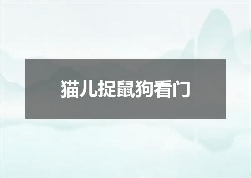猫儿捉鼠狗看门