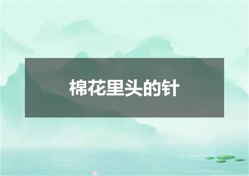 棉花里头的针