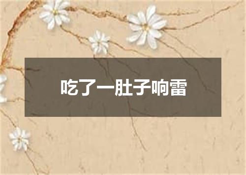 吃了一肚子响雷