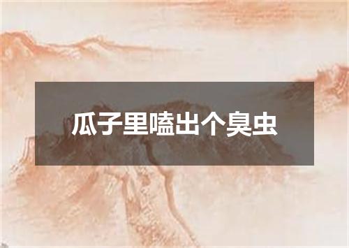 瓜子里嗑出个臭虫