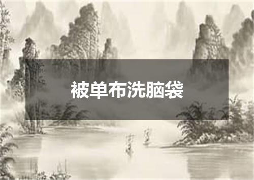 被单布洗脑袋