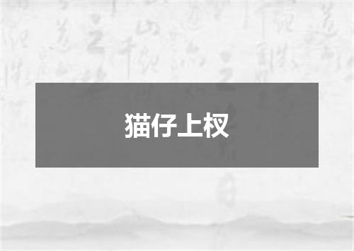 猫仔上杈