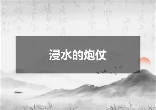 浸水的炮仗