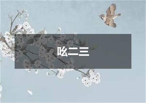 吆二三