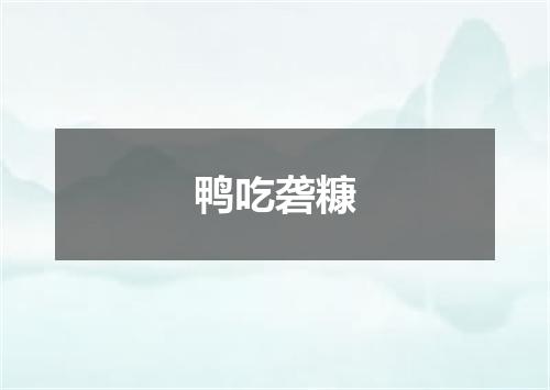 鸭吃砻糠