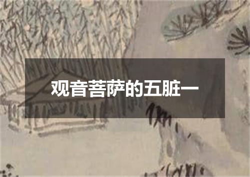 观音菩萨的五脏一