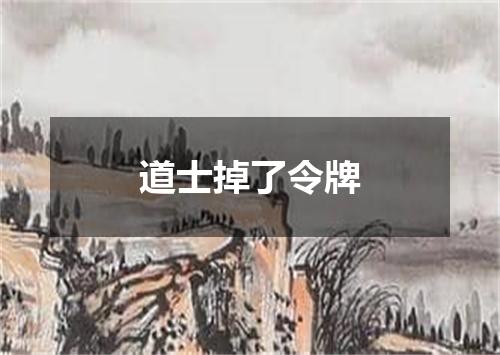 道士掉了令牌