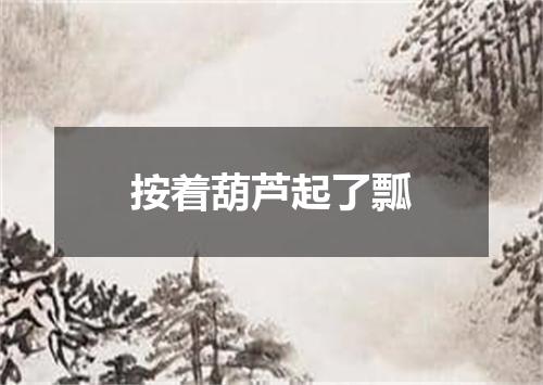 按着葫芦起了瓢