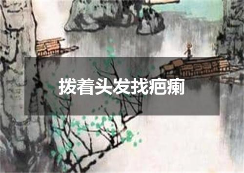 拨着头发找疤瘌