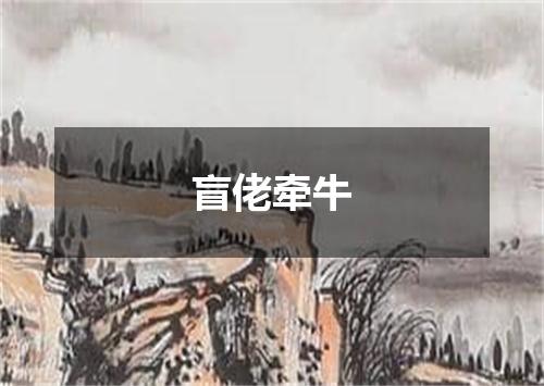 盲佬牵牛