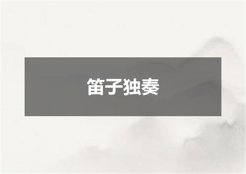 笛子独奏