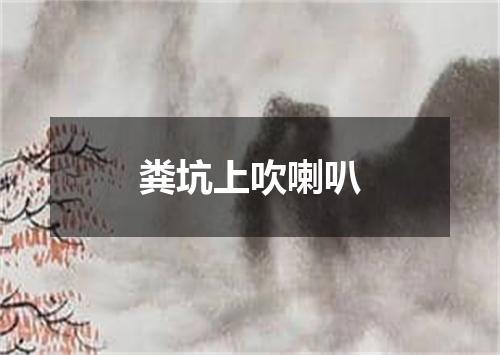 粪坑上吹喇叭