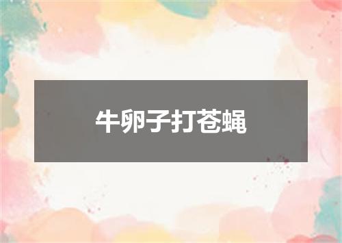 牛卵子打苍蝇