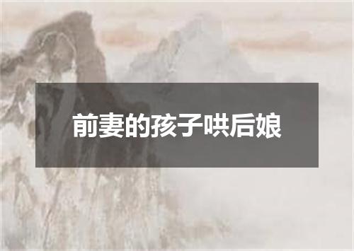 前妻的孩子哄后娘