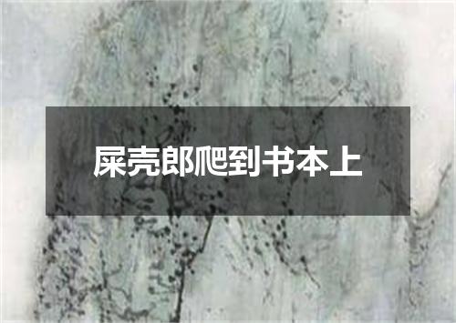 屎壳郎爬到书本上