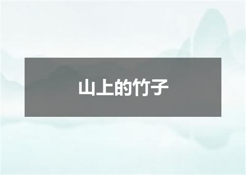 山上的竹子