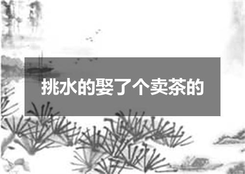 挑水的娶了个卖茶的