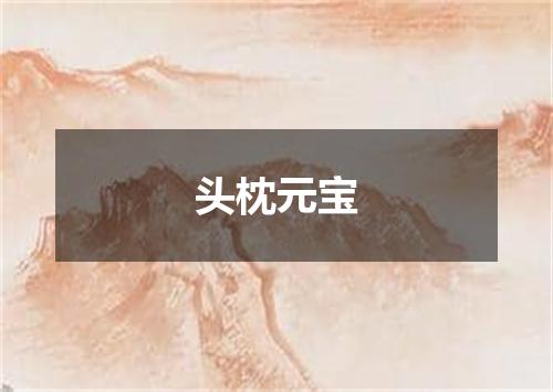 头枕元宝