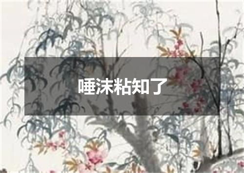 唾沫粘知了