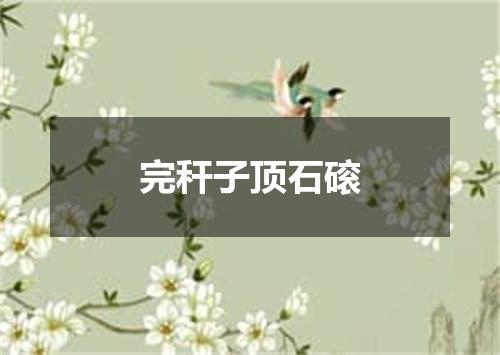 完秆子顶石磙