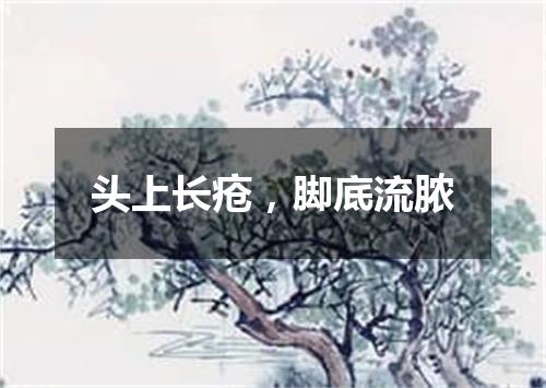 头上长疮，脚底流脓