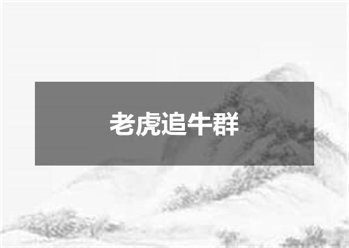 老虎追牛群